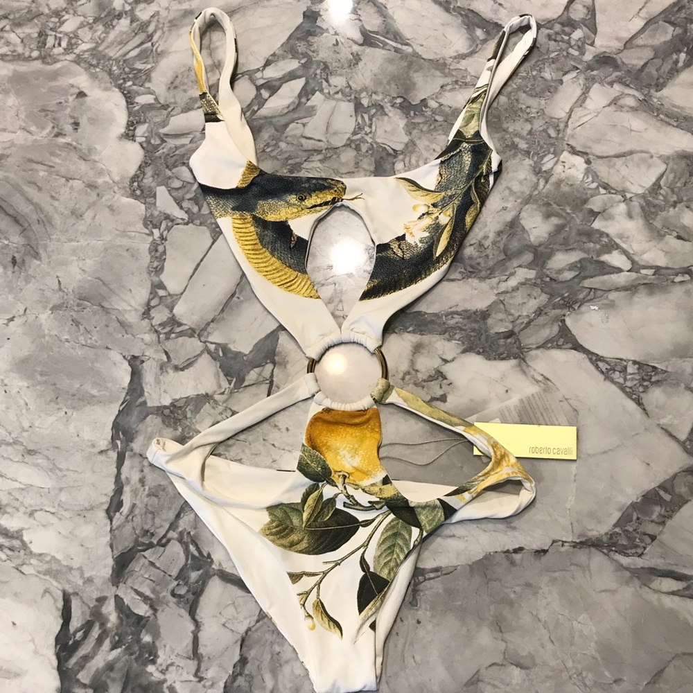 Roberto Cavalli Mohito Monokini Small 🍋🐍